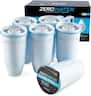ZeroWater - Official Replacement Filters - 5-Stage 0 TDS - NSF Certified to Reduce Lead, Chromium & PFOA/PFOS (6-Pack) - White