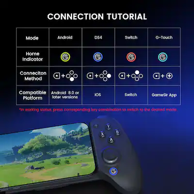 GameSir G8+ Bluetooth Wireless Mobile Gaming Controller for Switch GameSir G8+ Bluetooth Wireless Mobile Gaming Controller for Switch