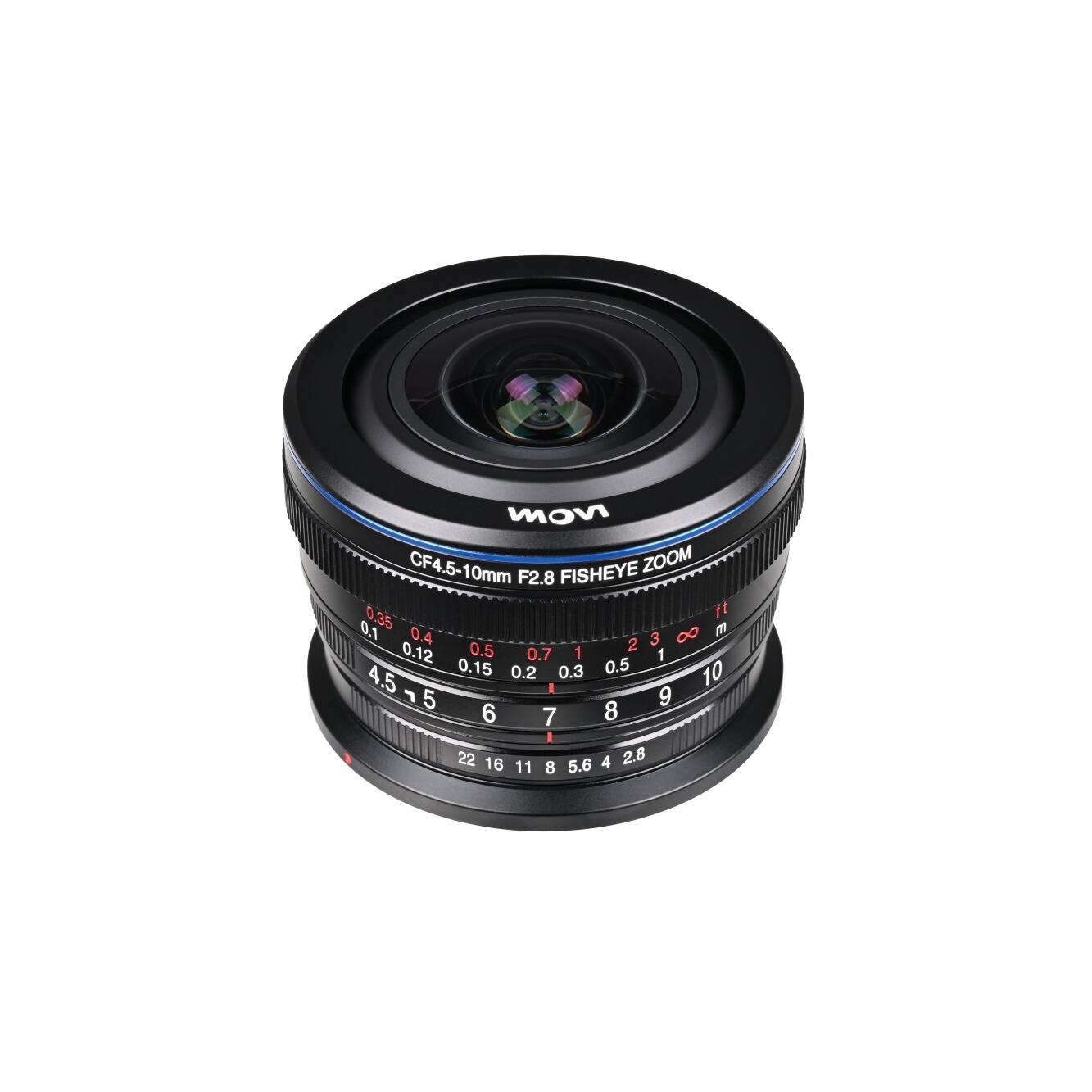 VOON CF4.5-10mm FISHEYE ZOOM F2.8  
0.35 ft  
0.1 0.4 8 m  
2 3  
0.12 0.5 0.7 1 1  
0.15 0.2 0.3 0.5 10  
4.5 I  
7 5 9 6 7 8  
22 16 4 2.8  
11 8 5.6
