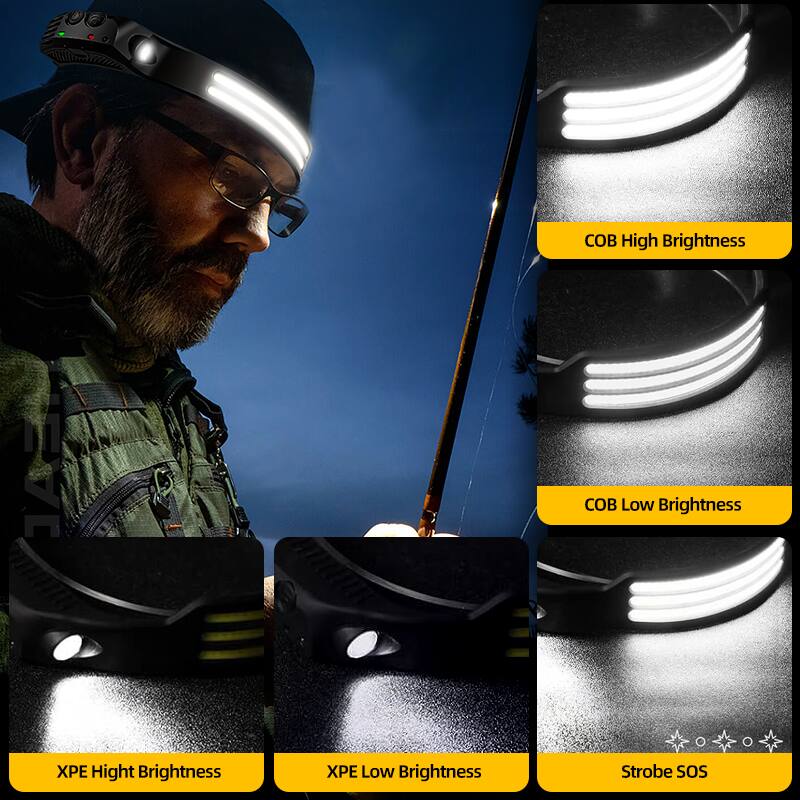 - COB High Brightness
- COB Low Brightness
- XPE High Brightness
- XPE Low Brightness
- Strobe SOS