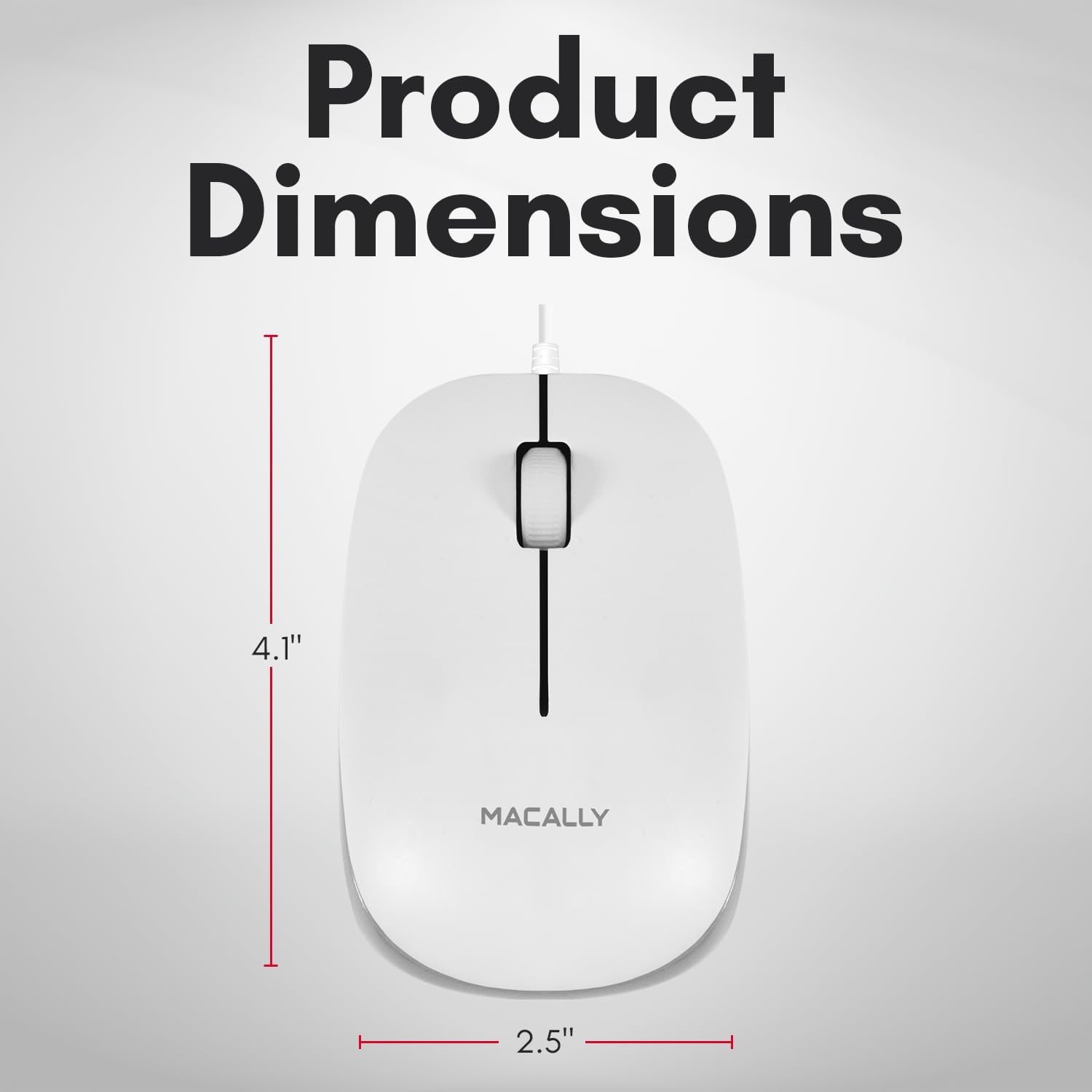 Product Dimensions

MACALLY

4.1"  
2.5"