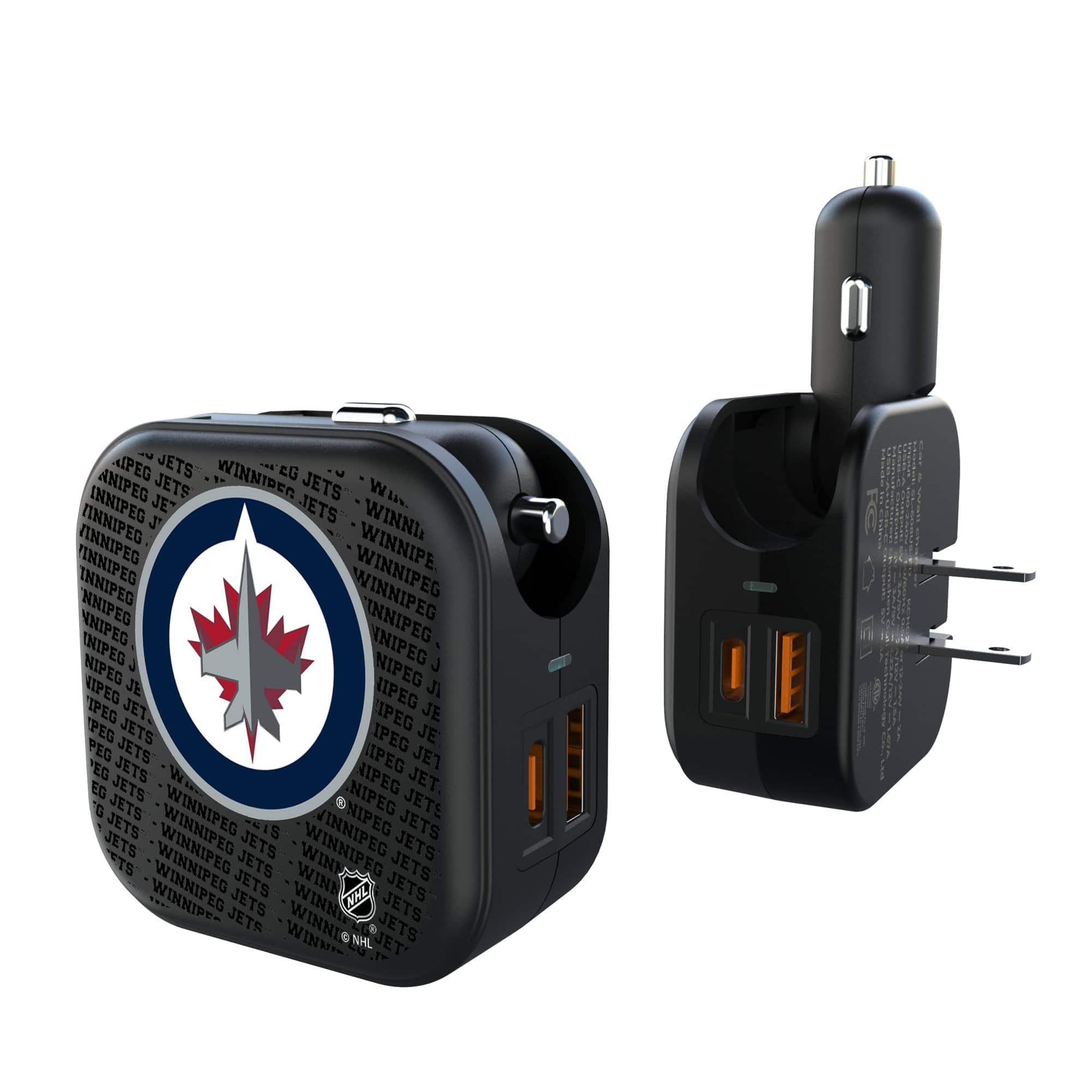 Keyscaper - Winnipeg Jets Team Logo Dual Port USB Car & Home Charger - Multicolor price history on PriceWatchPro