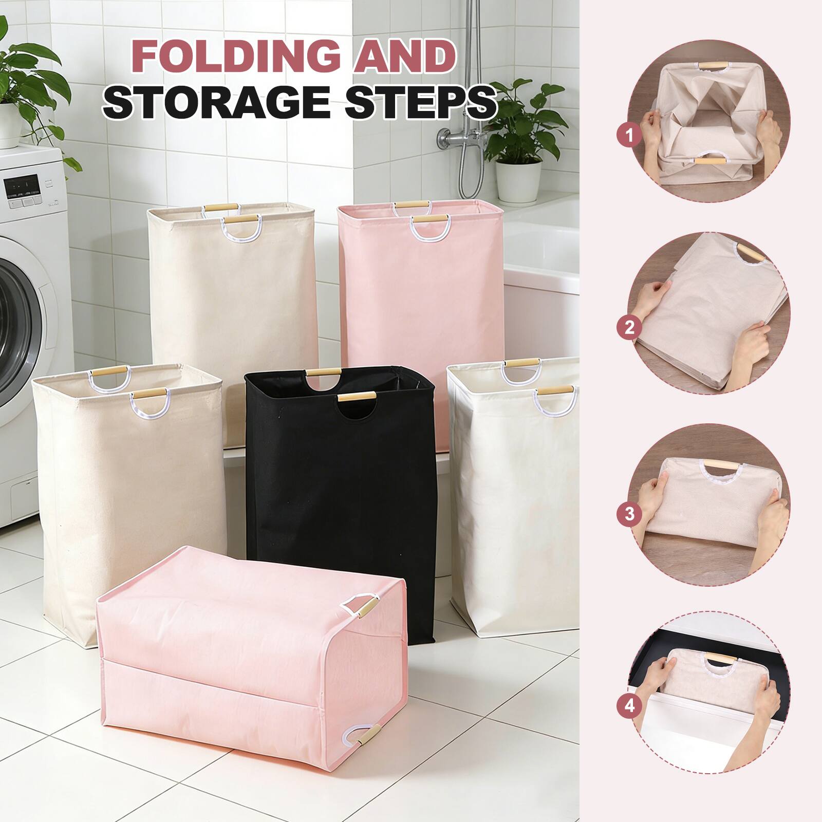 FOLDING AND STORAGE STEPS

1
2
3
4