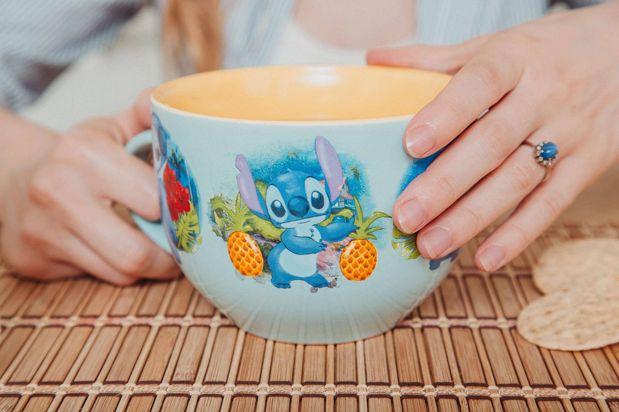 Alt View 10. Silver Buffalo - Disney Lilo & Stitch Ceramic Soup Mug With Spoon | Holds 24 Ounces - Blue.