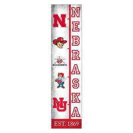 Fan Creations - Nebraska Huskers 6" x 24" Progression Wood Sign - Multicolor