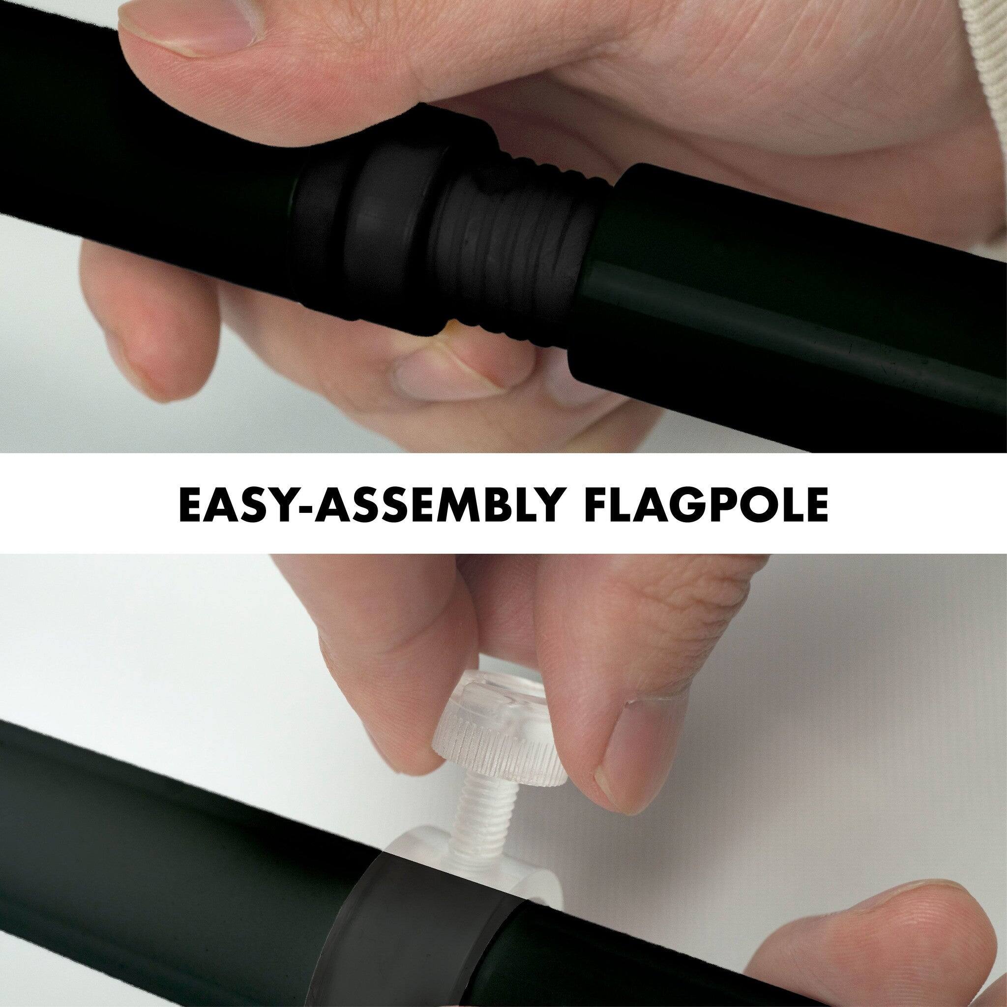 EASY-ASSEMBLY FLAGPOLE