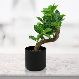Oumilen - Artificial Plants, Potted Fake Plants with Flowers, Faux Plant Lifelike Flower Plant Ornament