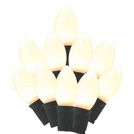 Celebrations - Classic LED C9 25 ct String Christmas Lights 24 ft - White
