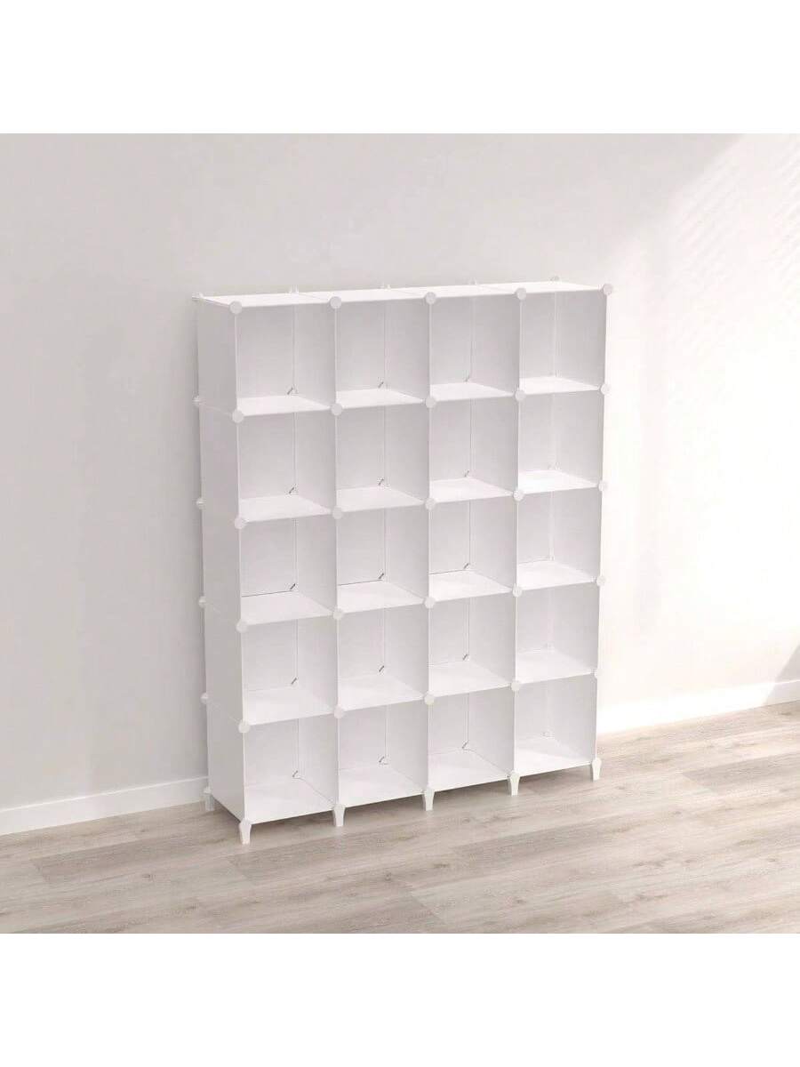 Alt View 7. Live At Space - 6 - Cube Storage Organizer, Closet Organizer Cabinet Shelf Bookcase Bookshelf, Cubes Cabinet, Closet, Bedroom, Bathroom - White + 60x48x12''.