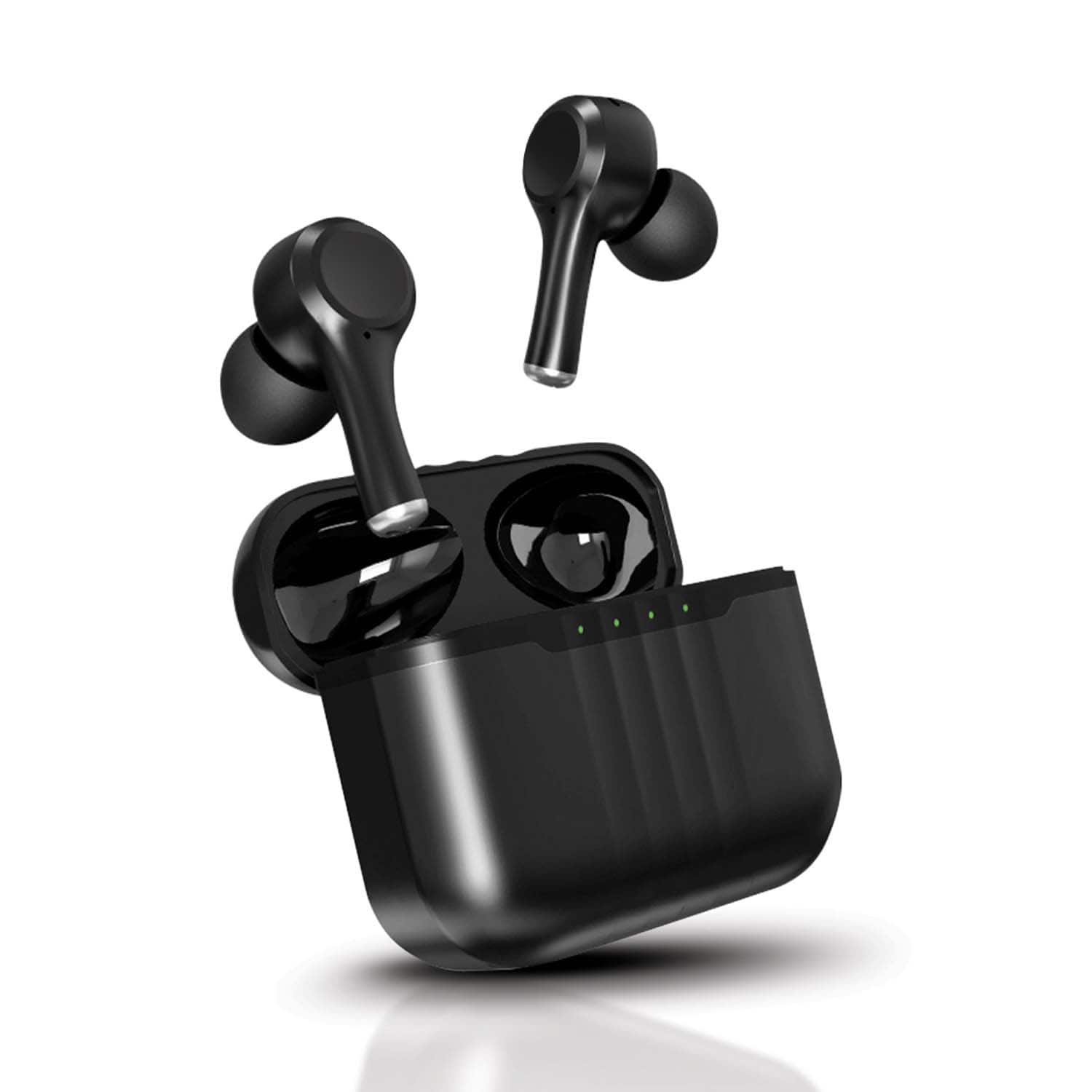 HOM - Active Noise-Canceling Wireless Earbuds - True Wireless Bluetooth Headphones - Black