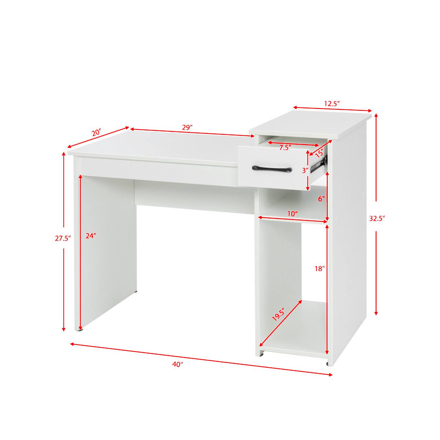 12.5" 20" 29" 7.5" 15" 3" 6" 10" 32.5" 27.5" 24" 18" 19.5" 40"
