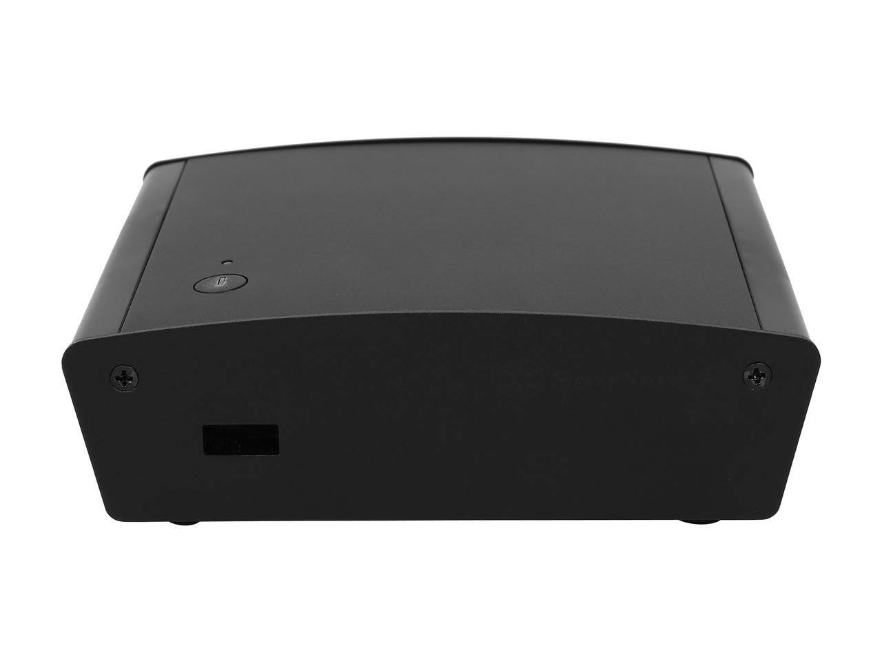 Alt View 1. SilverStone - SilverStone PT15B-H1D2 Black Aluminum / Plastic Computer Case with 1x HDMI and 2x Display Ports - Black.