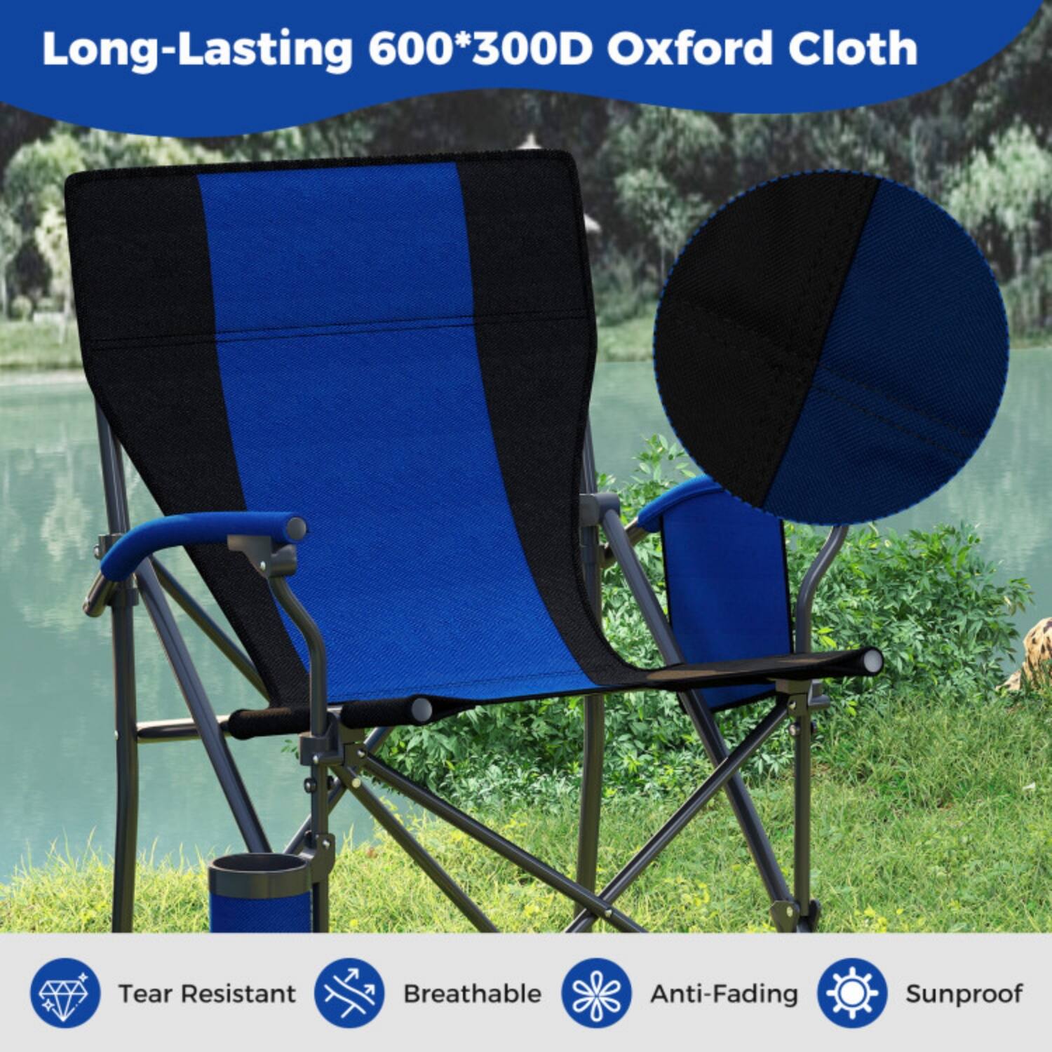 Long-Lasting 600*300D Oxford Cloth

- Tear Resistant
- Breathable
- Anti-Fading
- Sunproof