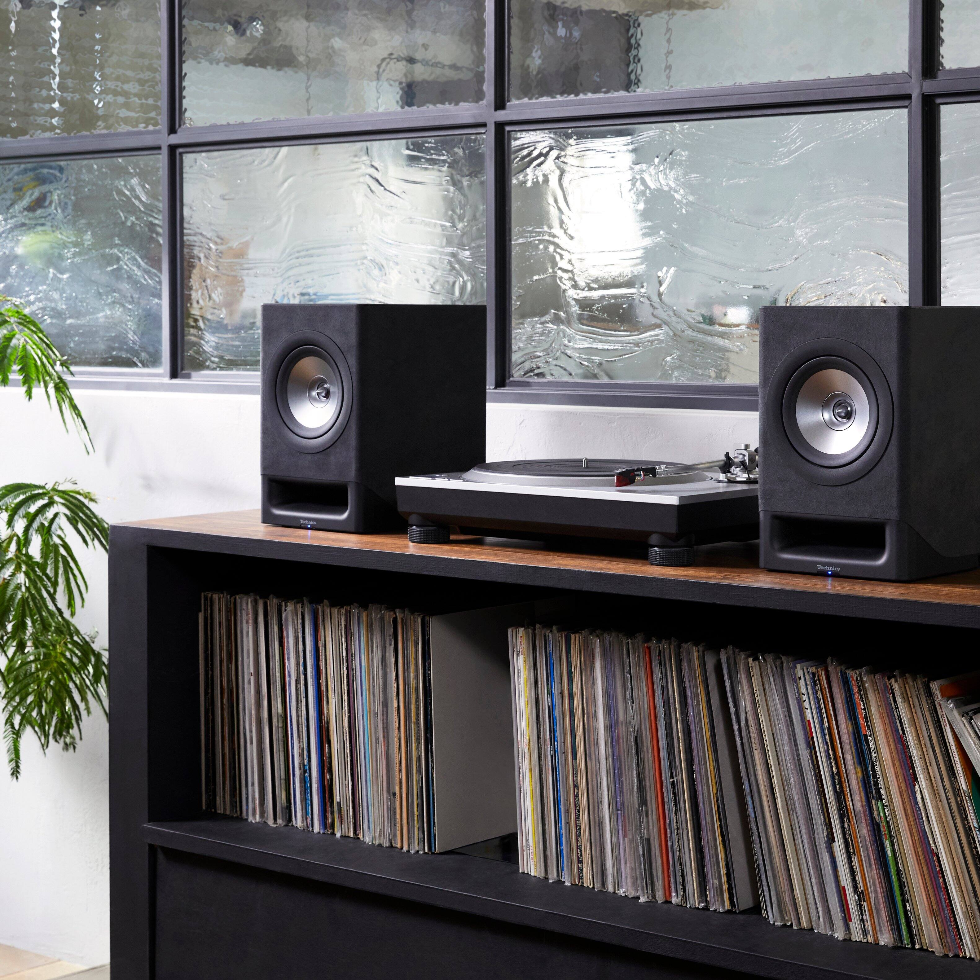 Alt View 18. Technics - Premium Class Hi-Res 200W Wireless Bookshelf Networking Speakers - Terracotta Brown.