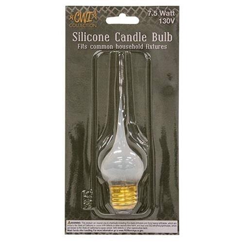 7.5 Watt 130V  
Silicone Candle Bulb  
Fits common household fixtures