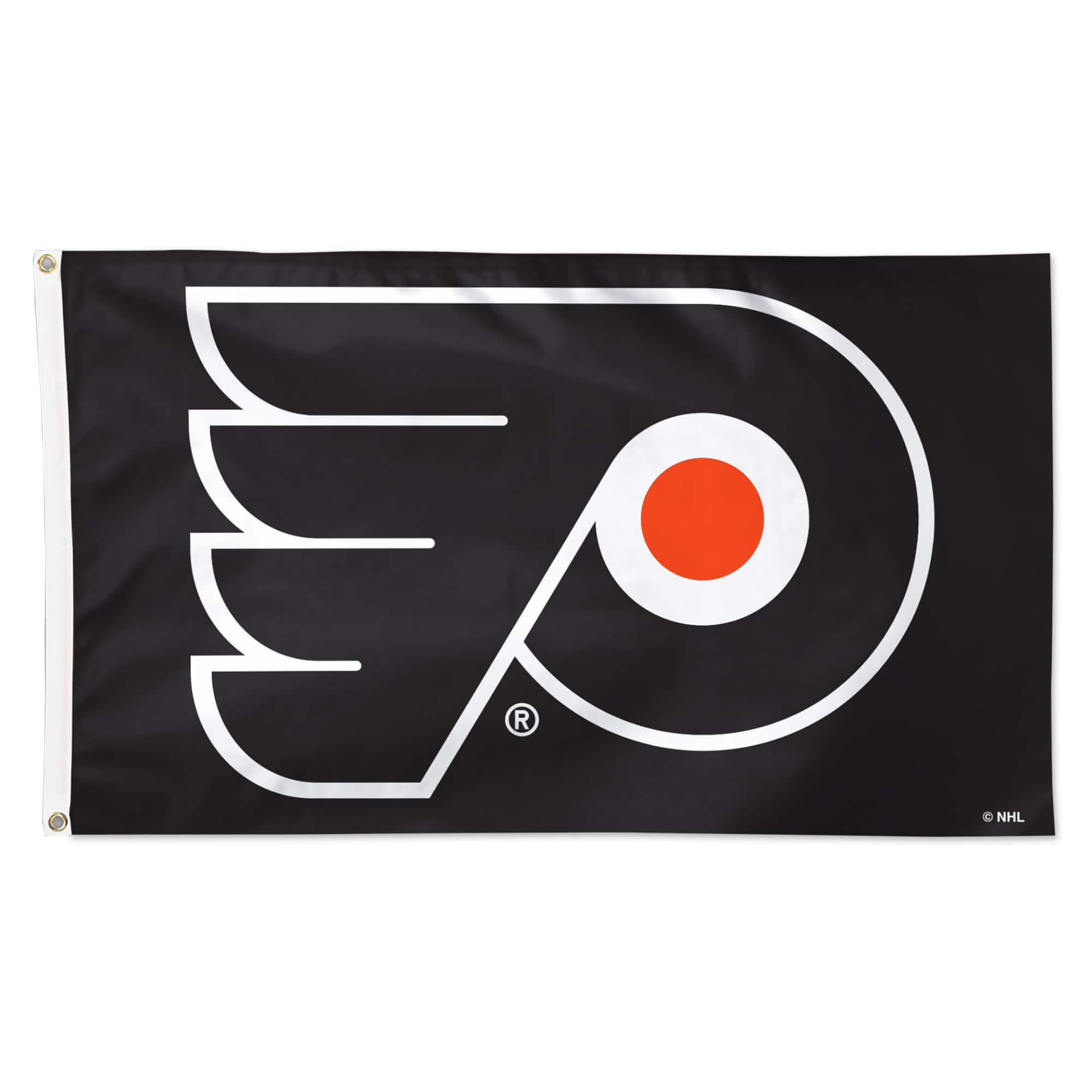 WinCraft - Philadelphia Flyers 3' x 5' Single-Sided Vibrant Deluxe Flag - Black