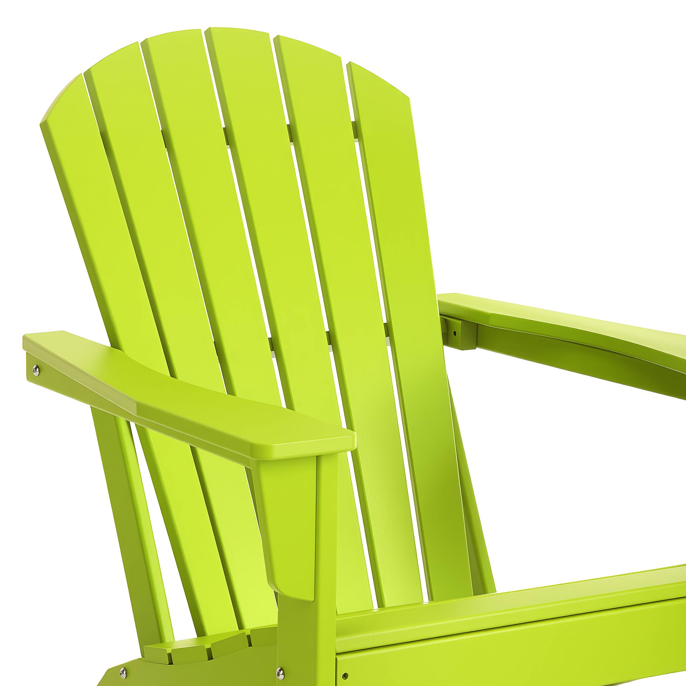 Alt View 4. WestinTrends - WestinTrends Dylan Outdoor Adirondack Chair (Set of 2) - Lime.