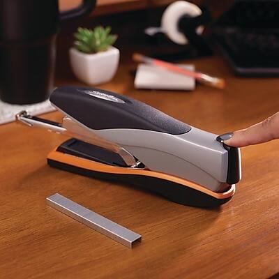 Alt View 5. Swingline - Optima 40 Reduced Effort Desk Stapler, 40-Sheet Capacity - Silver/Black.