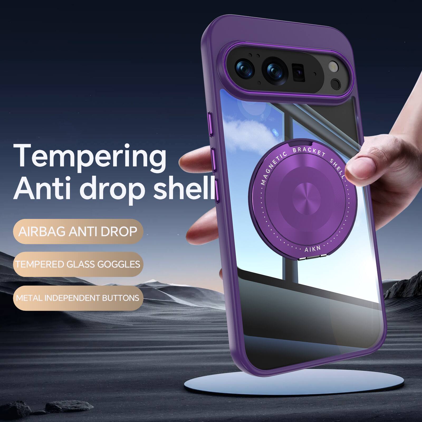 Tempering Anti drop shell  
AIRBAG ANTI DROP  
BRACKET MAGNETIC SHELL  
AIKN TEMPERED GLASS GOGGLES  
METAL INDEPENDENT BUTTONS