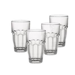 Bormioli Rocco - Rock Bar Super Cooler Stackable Beverage Glasses, Set of 4, 21.75 oz - Clear