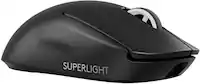Logitech - PRO X SUPERLIGHT 2 SE LIGHTSPEED Lightweight Wireless Gaming Mouse with Optical HERO 2 Sensor 44,000 DPI for PC - Wireless - Black - Front_Zoom