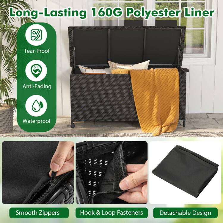 Long-Lasting 160G Polyester Liner

- Tear-Proof
- Anti-Fading
- Waterproof

Smooth Zippers
Hook & Loop Fasteners
Detachable Design