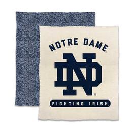 Logo Brands - Notre Dame Fighting Irish 50" x 60" Luxe Dreams Throw Blanket - Oatmeal