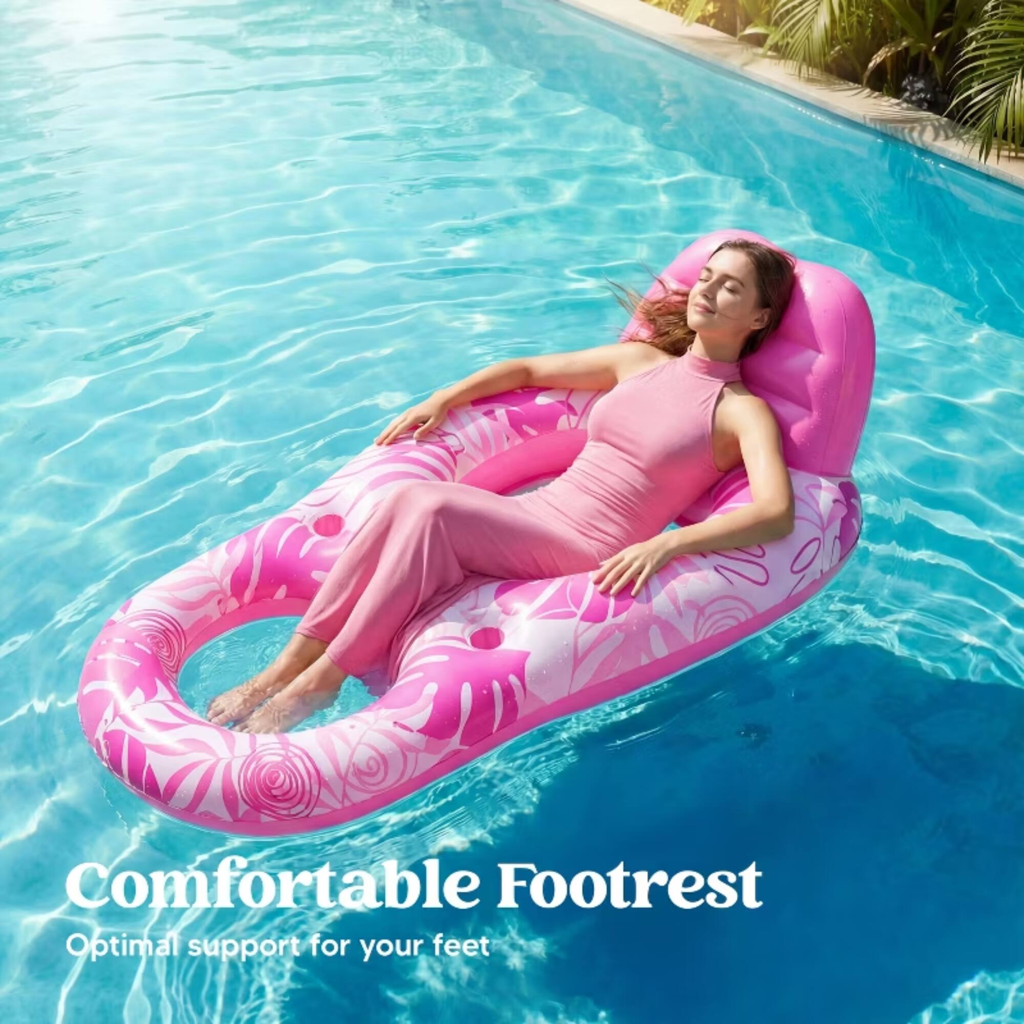 Comfortable Footrest  
Optimal support for your feet