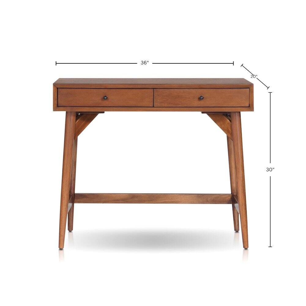 Alpine Furniture - Flynn Mini Desk - Chestnut price history on PriceWatchPro
