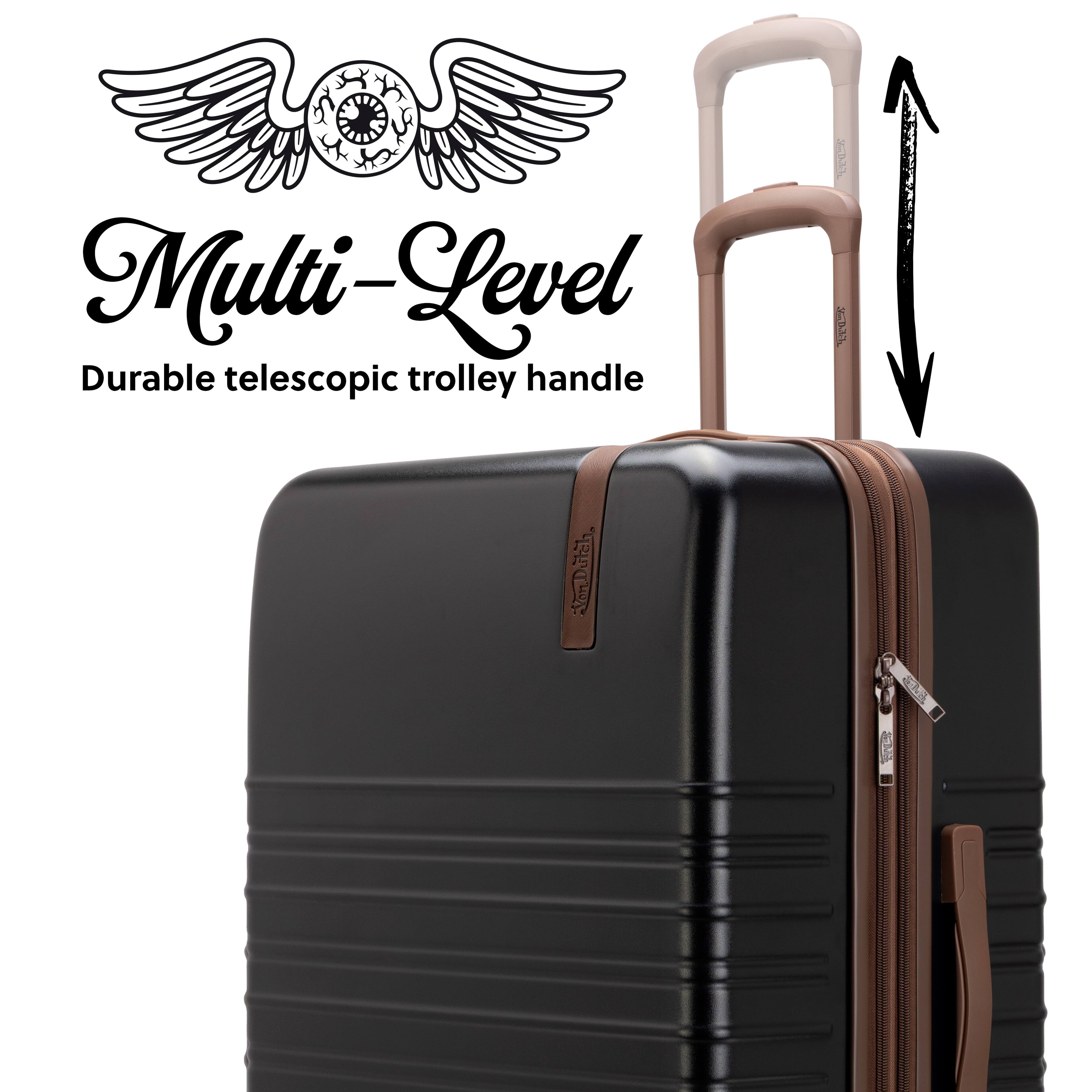 Multi-Level  
Durable telescopic trolley handle