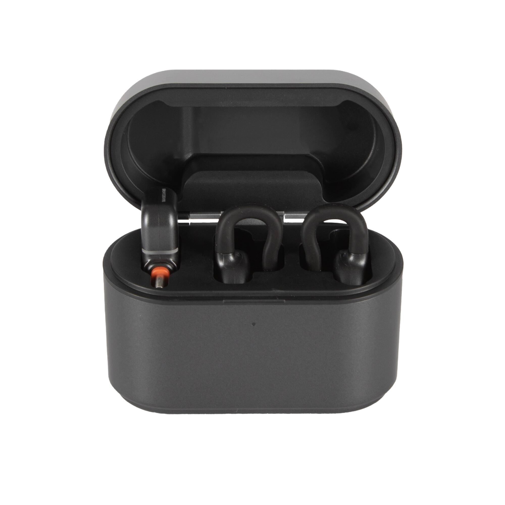 Alt View 5. HollyView - Hollyland Lark M2S Wireless Microphone with USB-C Plug for iPhone 15/16/17 and Android, Titanium Clip, Plug-and-Play, No - Black.