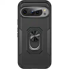 Front. SaharaCase - Raider Series Heavy-Duty Case for Google Pixel 9 and 9 Pro - Scorpion Black.