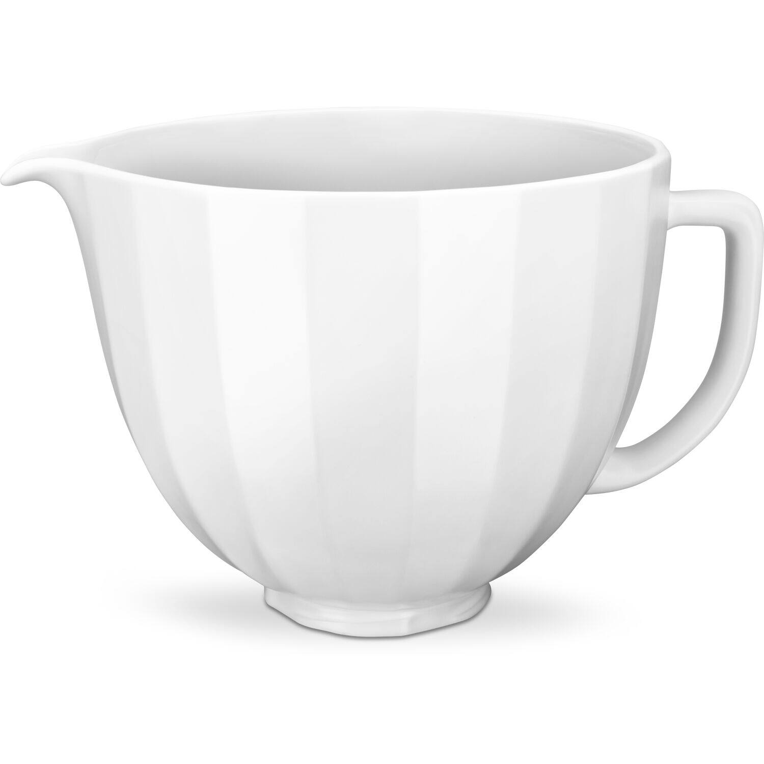 Alt View 2. KitchenAid - 5-Qt. Ceramic Bowl for Tilt-Head Stand Mixers, White Shell - White Shell.