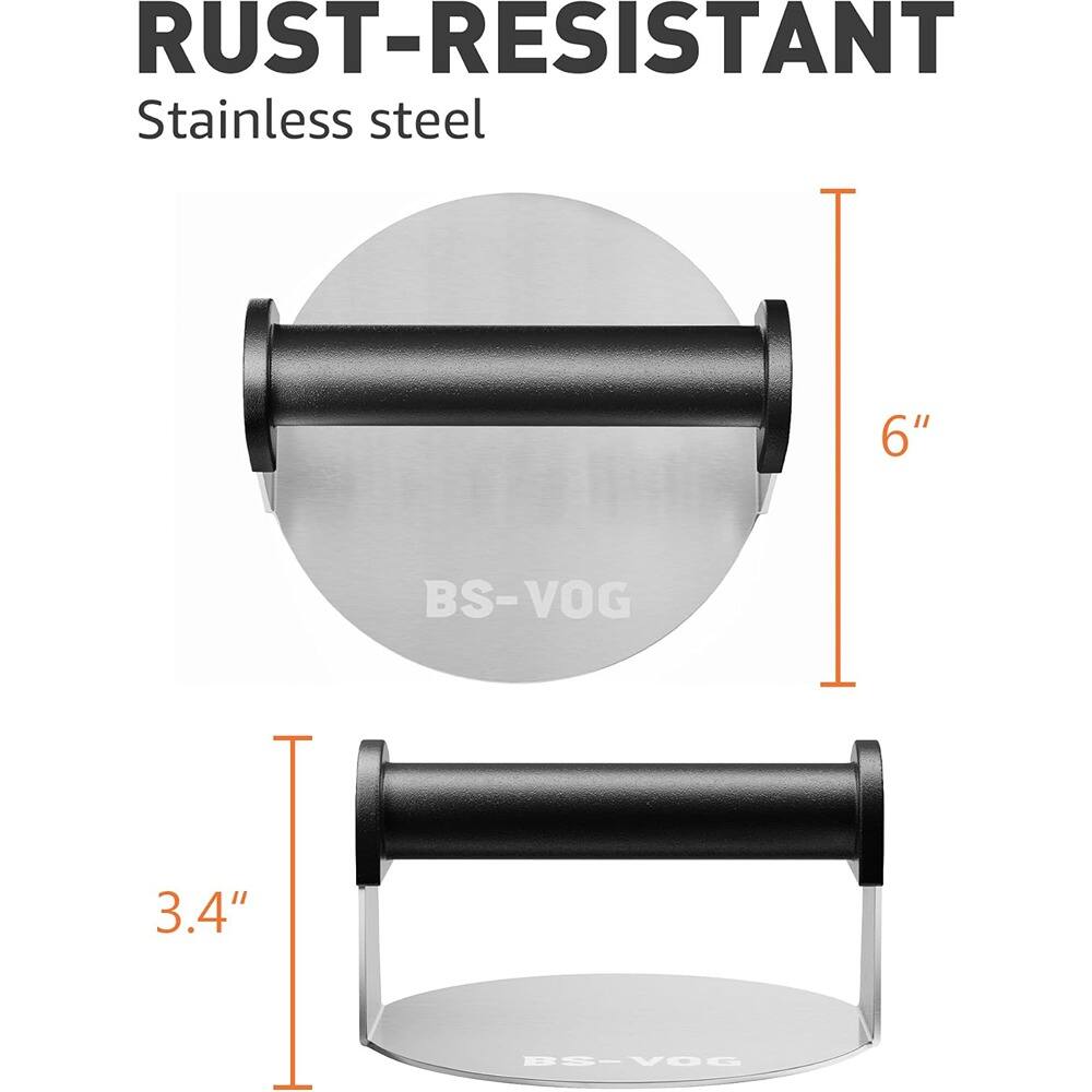 RUST-RESISTANT  
Stainless steel  

6" BS-VOG  
3.4" BS-VOG