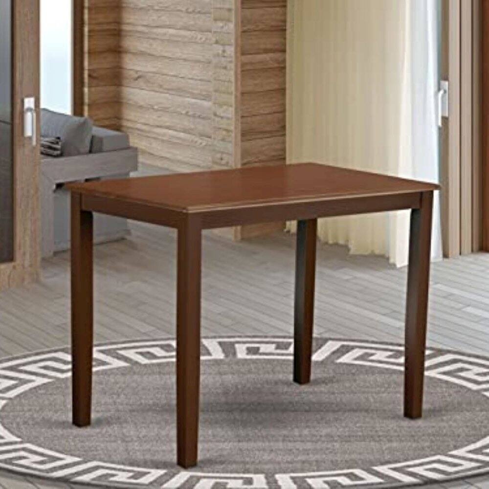 Angle. East West Furniture - East West Furniture Rectangle Counter Height Dining Table, 30x48 Inch, YAT-MAH-H - Tan.