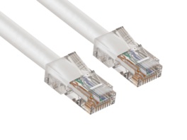 Cable Leader - Cat 6 Ethernet Cable, Non-Booted 24 AWG RJ45 Patch, Gigabit for Patch Panel, Switch, Server Rack, Router - White