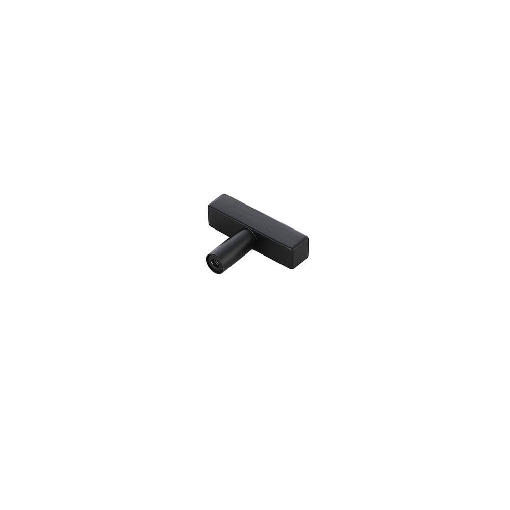 Left. Elegant Decor - Dior Matte Black T Bar Pull Multipack (set of 10) - Matte Black.