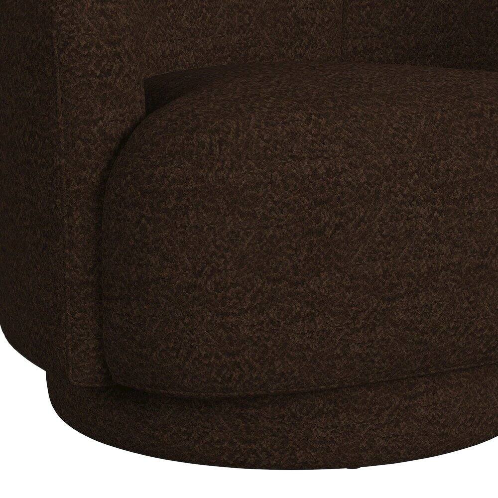 Alt View 1. Picket House Furnishings - Oasis Swivel Chair in JH Chocolate - CHOCOLATE.