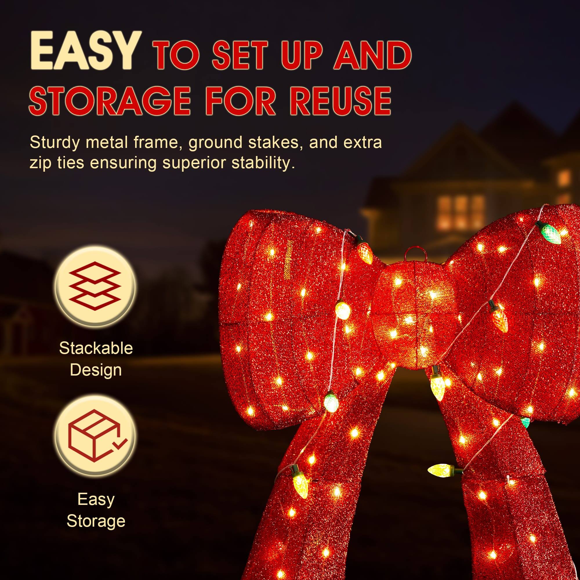 EASY TO SET UP AND STORAGE FOR REUSE

Sturdy metal frame, ground stakes, and extra zip ties ensuring superior stability.

Stackable Design

Easy Storage