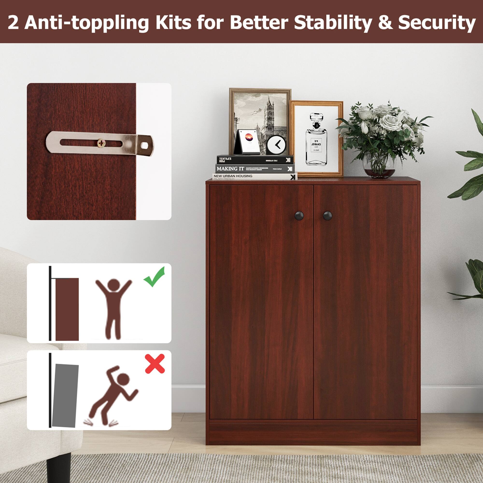 2 Anti-toppling Kits for Better Stability & Security