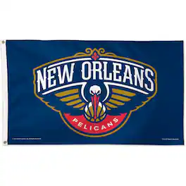 WinCraft - New Orleans Pelicans Single-Sided 3' x 5' Deluxe Team Logo Flag - Multicolor