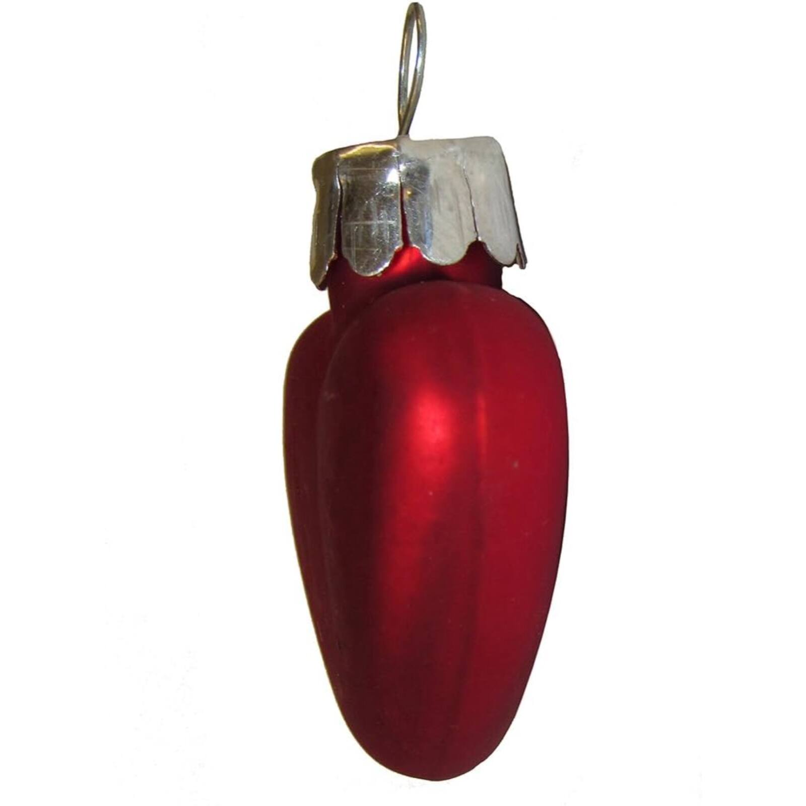 Left. Kurt S Adler - Kurt Adler Petite Treasures Mini Red Heart Glass Ornaments 20 Piece Set 1 inch - Red.