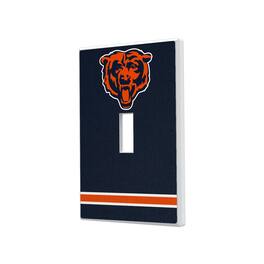 Keyscaper - Chicago Bears Stripe Single Toggle Light Switch Plate - Multicolor