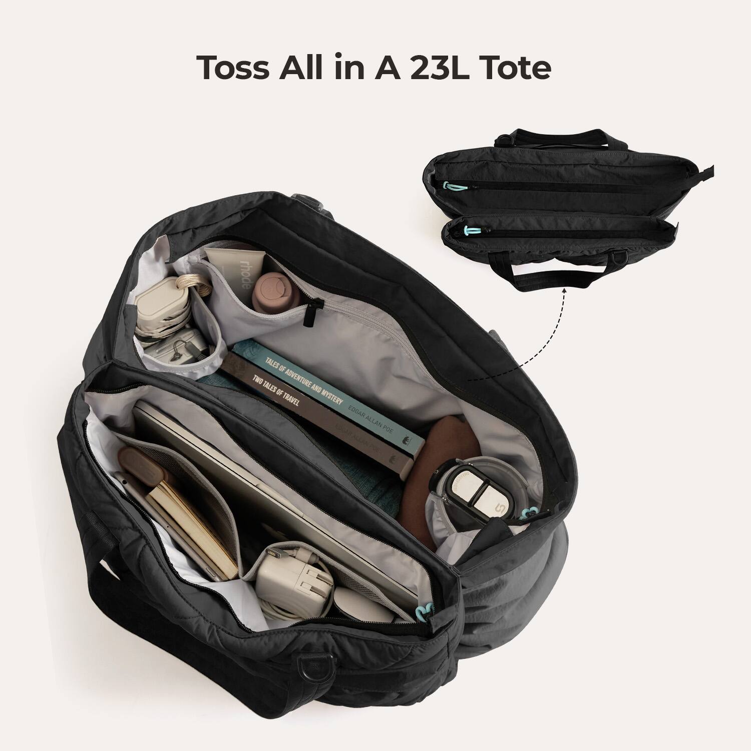 Toss All in A 23L Tote

TWO TALES OF TRAVEL AND MYSTERY
EDGAR ALLAN POE
