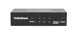 RadioShack - HDMI Switch 3-Port Full HD 1080p 3D Compact Durable - Black