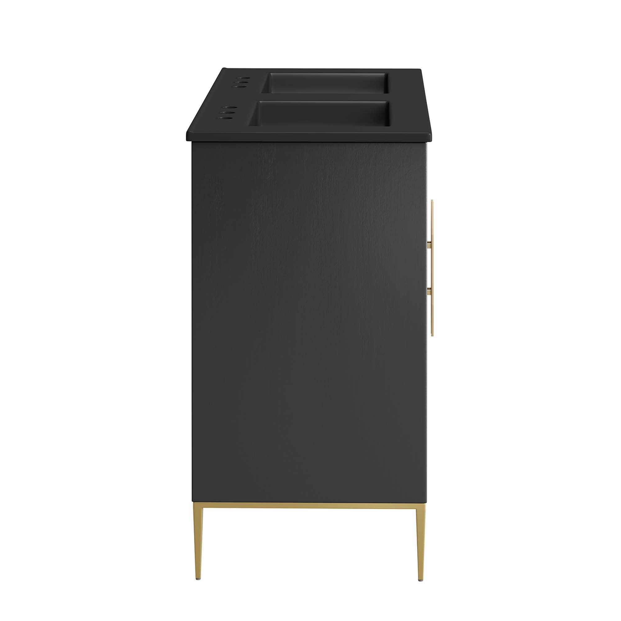 Alt View 2. Modway - Awaken Bathroom Vanity Basin Included by Modway - Black Black.