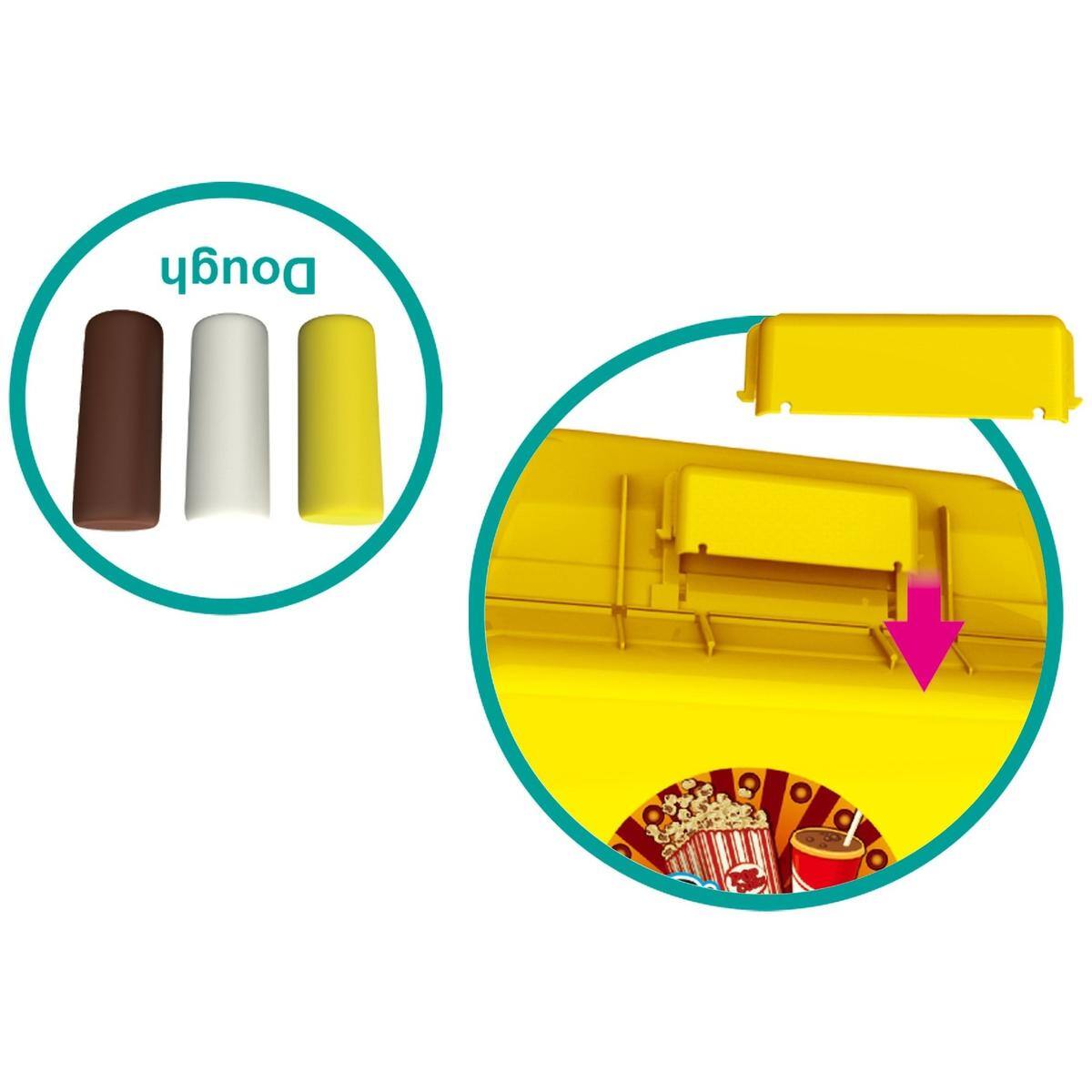 Angle. JuzToys - Pretend Play for Toddlers 3-5, 35pcs Snack Bar Play Dough Set, Modeling Clay Tool Kit for Creating Pretend Foods, Snacks - Multi.