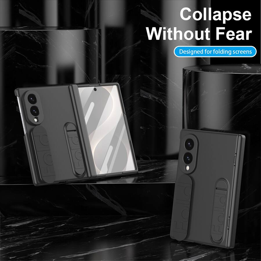 Hand Model Glass Case Dteck Rugged Case for Samsung Galaxy Z Fold8 Built in Screen Protector ...