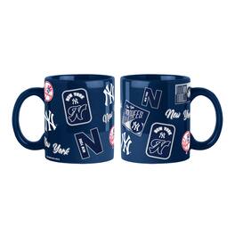 Logo Brands - New York Yankees 2-Pack 15oz. Color Mug Set - Navy