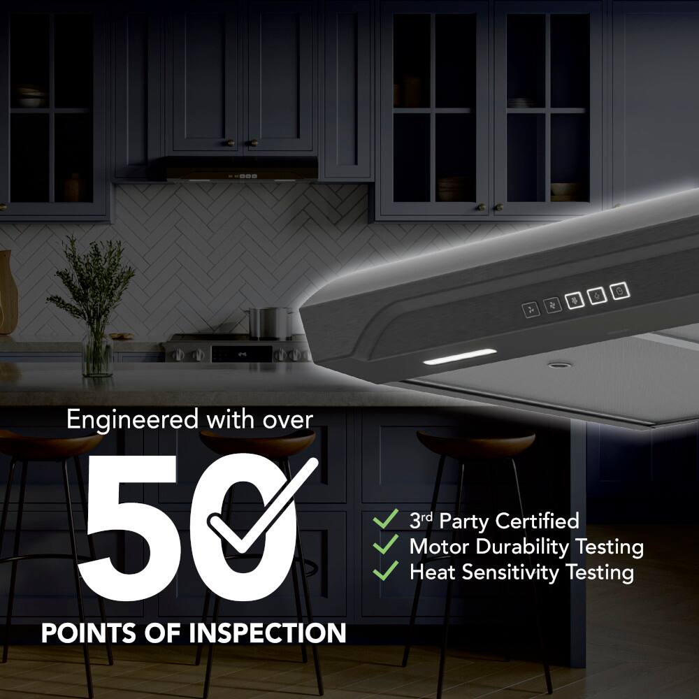 Engineered with over 50 3rd Party Certified Motor Durability Testing Heat Sensitivity Testing 50 Points of Inspection